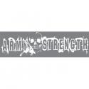 Army Strength with Skull Jumbo Vinyl Transfer Decal