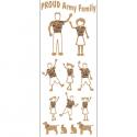 Proud Army Family Car Vinyl Transfers