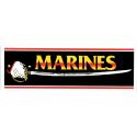 Marines with Sword Bumper Sticker