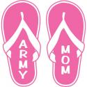 Army Mom Flip Flop Vinyl Transfer