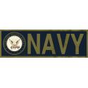 Navy with Crest Logo Bumper Sticker