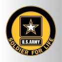 U.S. ARMY SOLIDER FOR LIFE LOGO DECAL