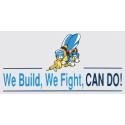 Navy Seabees We Build We Fight Bumper Sticker