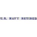 US Navy Retired Bumper Sticker