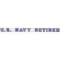 US Navy Retired Bumper Sticker