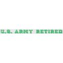 US Army Retired Bumper Sticker