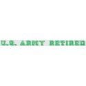 US Army Retired Bumper Sticker