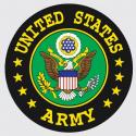 United States Army with Crest Logo Decal