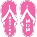 Marine Mom Flip Flop Vinyl Transfer