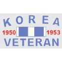 Korea Veteran with Ribbon Decal