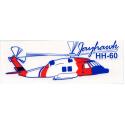 Coast Guard Jayhawk Helicopter Decal
