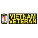 Vietnam Veteran with Shield Logo Bumper Sticker