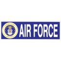 Air Force with Crest Logo Bumper Sticker