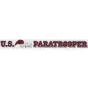 Army Paratrooper with Beret and Wing Logo Bumper Sticker