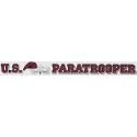 Army Paratrooper with Beret and Wing Logo Bumper Sticker
