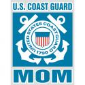 Coast Guard Mom Bold Type Decal 