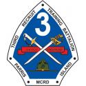 USMC 3rd Recruit Training Battalion Parris Island MCRD Decal