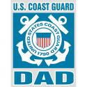Coast Guard Dad Bold Type Decal 