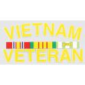 Vietnam Veteran with Ribbon Decal