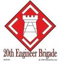 Army 20th Engineers Decal