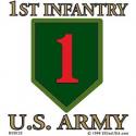 Army 1st Infantry Decal
