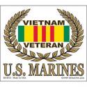 Vietnam VETERAN (USMC) Decal 