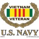 Vietnam VETERAN (Navy) Decal 