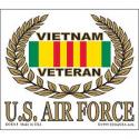Vietnam VETERAN (Air Force) Decal 