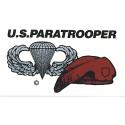 Army U.S. Paratrooper Airborne Decal