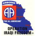 Army 82nd Airborne - IRAQ Decal