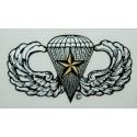Airborne Parachutist with Combat Star Decal (Large)