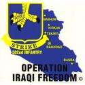 Army 502d ABN Iraqi Freedom Airborne Decal