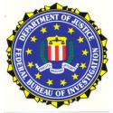 Department of Justice, Federal Bureau of Investigation Decal
