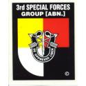 Special Forces 3rd Group Decal (Sm)