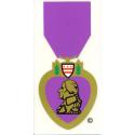 Purple Heart Medal Decal