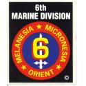 6th Marine Division  Decal 