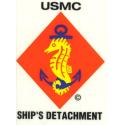 USMC Ships Detachment Decal Small