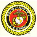 Proud Parent of a Marine Decal