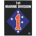 Marines 1st Div. Afghanistan Decal