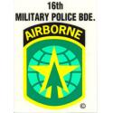 Army 16th Military Police Brigade Airborne Decal