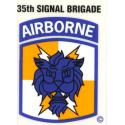Army 35th Signal Airborne Decal 