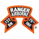  Ranger 1st Battalion Old Style Tab Decal