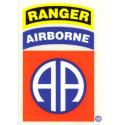 Army 82nd Airborne Division with Ranger Tab Decal 