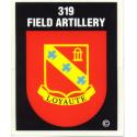  Army 319th Artillery Airborne Decal