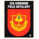  Army 320th Artillery Airborne Decal