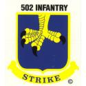 Army 502nd Infantry (Strike) Airborne Decal