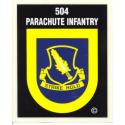 Army 504th Infantry Airborne Decal