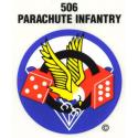 Army 506th Parachute Infantry (Para Dice) Airborne Decal