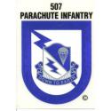 Army 507th (Crest) (Flash) Airborne Decal