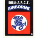 Army 508th Regimental Combat Team Airborne Decal
